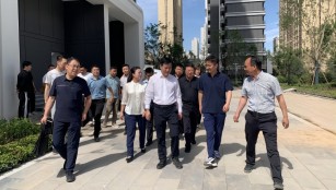 6月25日七里河区委书记胡真调研红丝至美·兰萃壹号项目